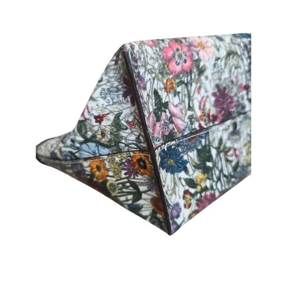 Tory Burch Kerrington Triangle Cosmetic Case Melody Floral Multi Color - Picture 5 of 7
